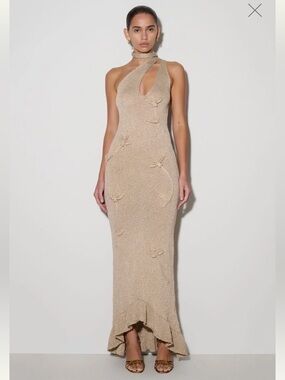 ezra lace maxi dress ivory Meshki - Ezra Lace Maxi Dress - Powder Pink
